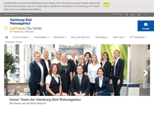 Tablet Screenshot of hamburgsued-reiseagentur.de